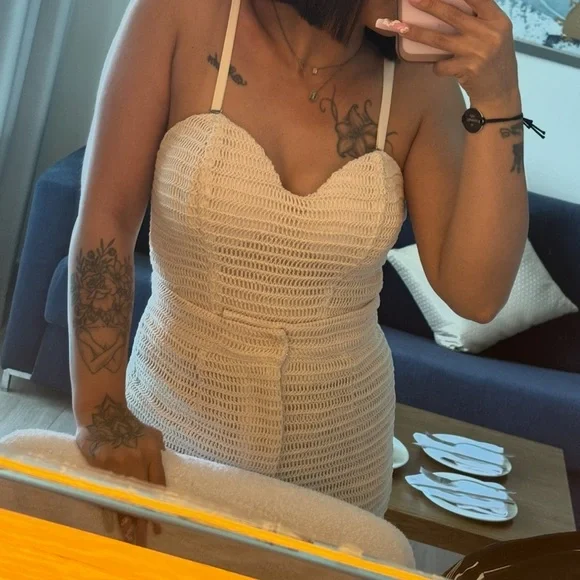 COPY - Beige Frenchie set top & bottom - Picture 3 of 4